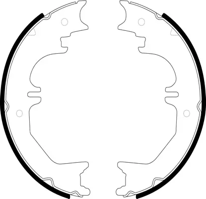 Brake Shoe Set, parking brake (BS21905)