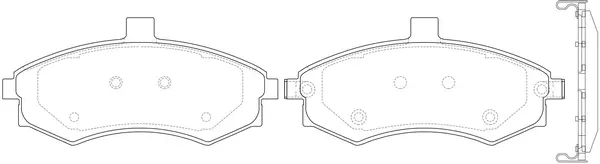 Brake Pad Set, disc brake (BP11788)