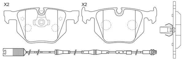 Brake Pad Set, disc brake (BP32228W)