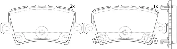 Brake Pad Set, disc brake (BP28867)
