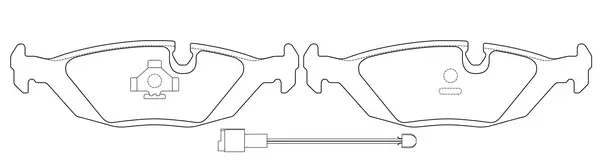 Brake Pad Set, disc brake (BP32013W)