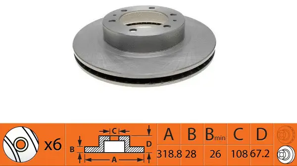 Brake Disc (BR21203T)