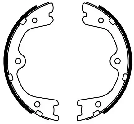 Brake Shoe Set, parking brake (BS22002)