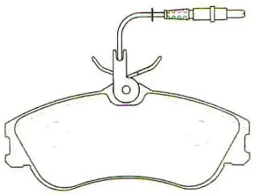 Brake Pad Set, disc brake (BP42173W)
