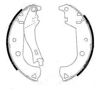 Brake Shoe Set (BS41518)