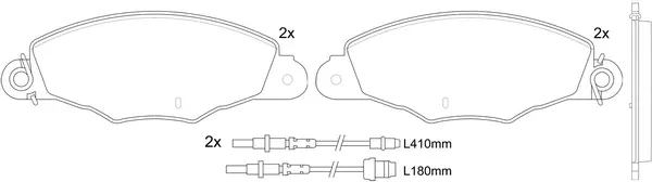 Brake Pad Set, disc brake (BP42837W)