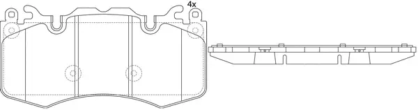 Brake Pad Set, disc brake (BP47567)