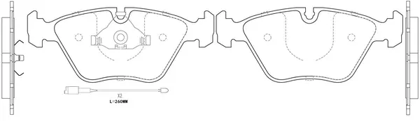 Brake Pad Set, disc brake (BP32012W)