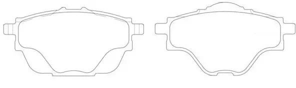 Brake Pad Set, disc brake (BP42043)