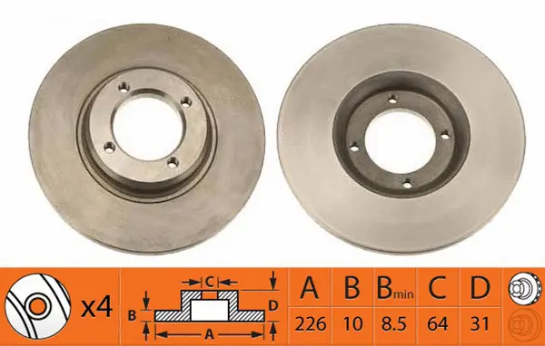 Brake Disc (BR21176T)