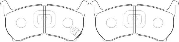 Brake Pad Set, disc brake (BP25155)