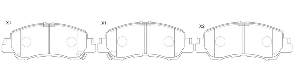 Brake Pad Set, disc brake (BP23016)
