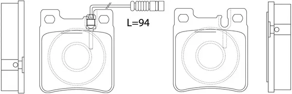 Brake Pad Set, disc brake (BP31030W)