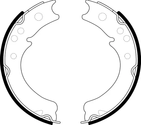 Brake Shoe Set, parking brake (BS24404)