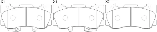 Brake Pad Set, disc brake (BP51036)