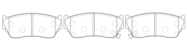 Brake Pad Set, disc brake (BP22226)