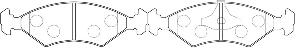 Brake Pad Set, disc brake (BP25108)