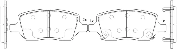 Brake Pad Set, disc brake (BP52001)