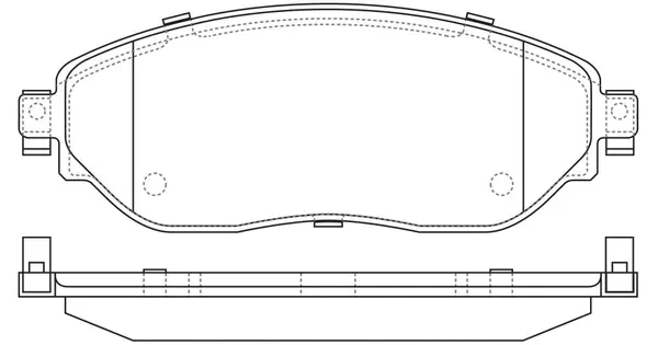 Brake Pad Set, disc brake (BP43003)