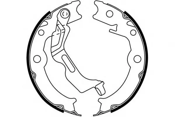 Brake Shoe Set, parking brake (BS12002)