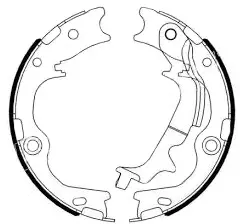 Brake Shoe Set, parking brake (BS11009)