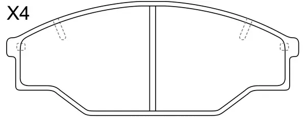 Brake Pad Set, disc brake (BP21166)