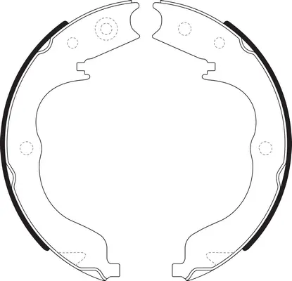 Brake Shoe Set, parking brake (BS20625)