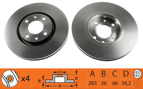 Brake Disc (BR42104T)