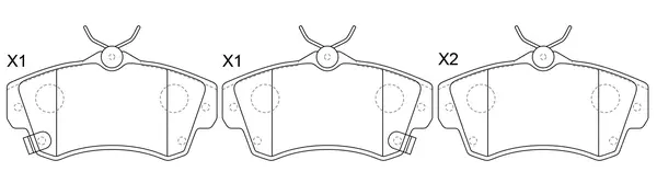 Brake Pad Set, disc brake (BP53154)