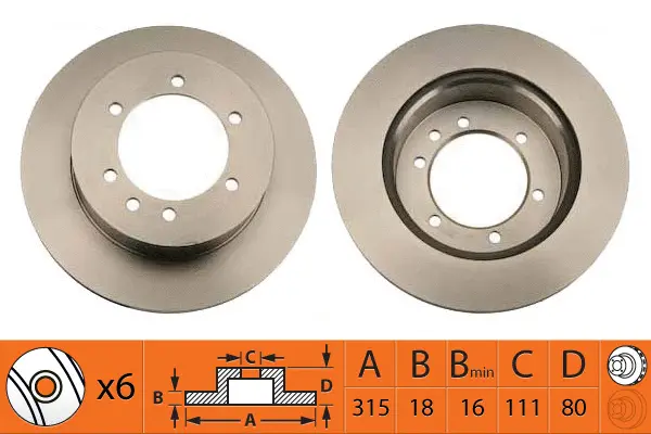 Brake Disc (BR22128T)