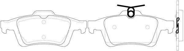 Brake Pad Set, disc brake (BP22702)