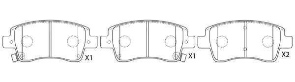 Brake Pad Set, disc brake (BP21005)