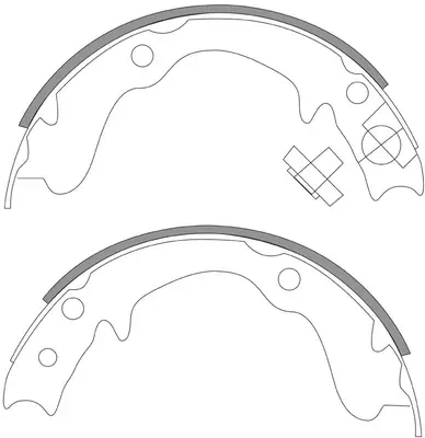Brake Shoe Set, parking brake (BS27569)
