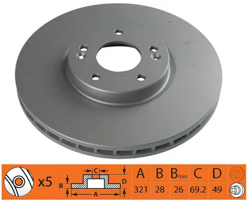 Brake Disc (BR11121T)