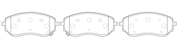 Brake Pad Set, disc brake (BP31045)