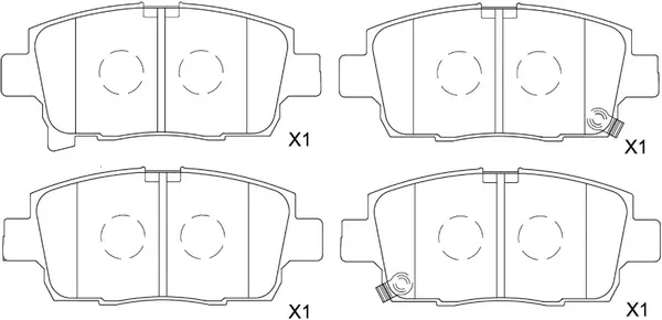 Brake Pad Set, disc brake (BP21540)