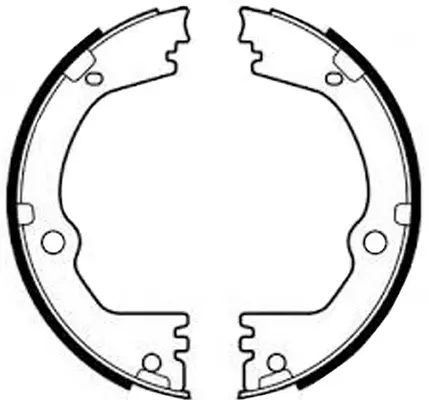 Brake Shoe Set, parking brake (BS11017)