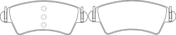 Brake Pad Set, disc brake (BP42229)