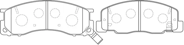 Brake Pad Set, disc brake (BP21405)
