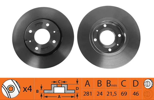 Brake Disc (BR45104T)