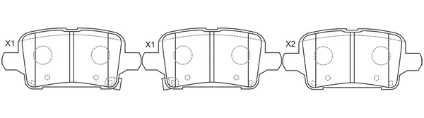 Brake Pad Set, disc brake (BP34010)