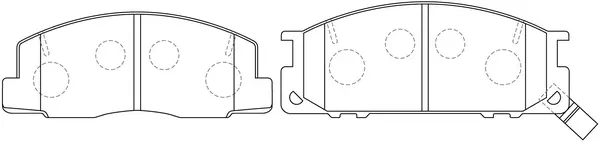 Brake Pad Set, disc brake (BP21218)