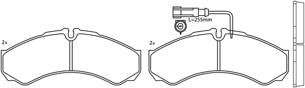 Brake Pad Set, disc brake (BP43073W)