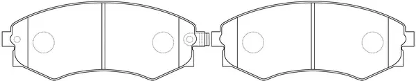 Brake Pad Set, disc brake (BP22245)