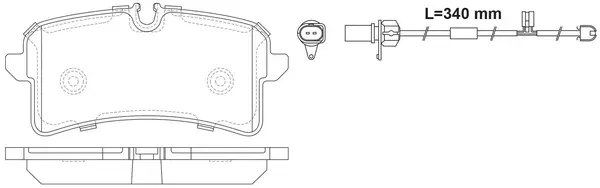 Brake Pad Set, disc brake (BP33020W)