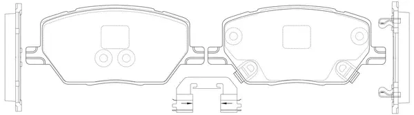 Brake Pad Set, disc brake (BP41005)