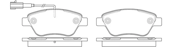 Brake Pad Set, disc brake (BP41211W)