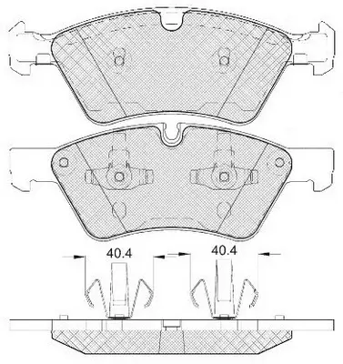 Brake Pad Set, disc brake (BP31500W)