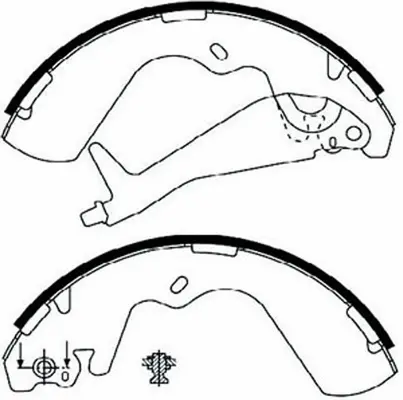 Brake Shoe Set (BS11595)