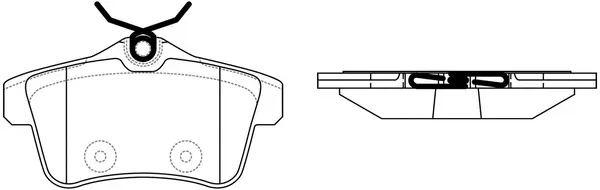 Brake Pad Set, disc brake (BP42473)